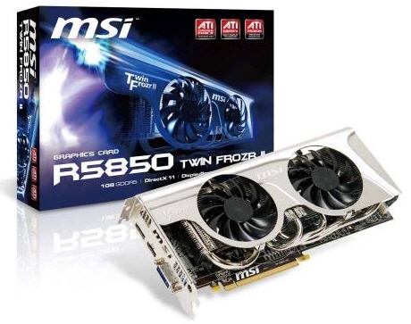 Видеокарта MSI R5850 Twin Frozr II