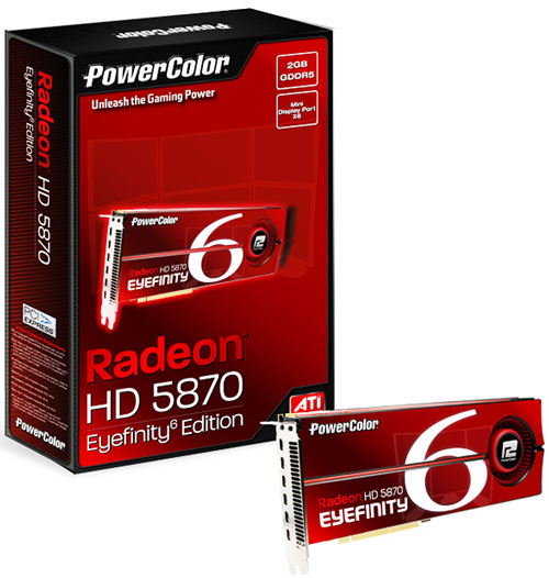 видеокарта PowerColor Radeon HD 5870 Eyefinity 6 Edition видеокарта PowerColor Radeon HD 5870 Eyefinity 6 Edition