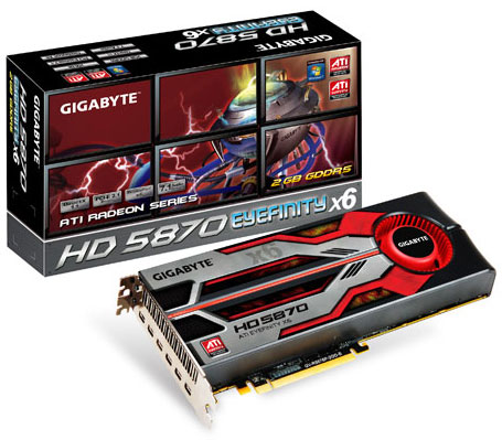 видеокарта Gigabyte Radeon HD 5870 Eyefinity 6 Edition видеокарта Gigabyte Radeon HD 5870 Eyefinity 6 Edition