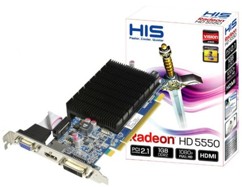 Видеокарта HIS Radeon HD 5550 Silence 1 ГБ