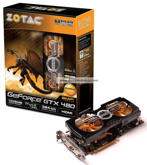 Видеокарта Zotac GeForce GTX 480 AMP! Edition