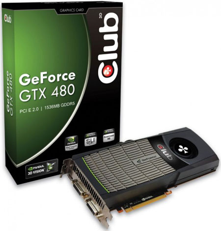 Видеокарта Club 3D GeForce GTX 480
