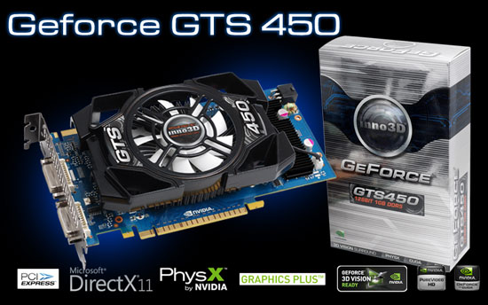 видеокарта Inno3D GeForce GTS 450 видеокарта Inno3D GeForce GTS 450