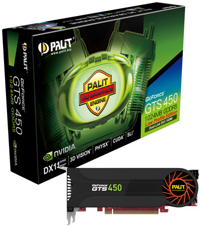Видеокарта Palit GeForce GTS 450 Low Profile Видеокарта Palit GeForce GTS 450 Low Profile