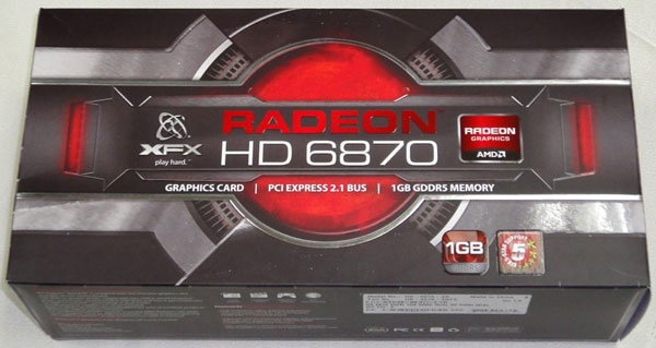 видеокарта XFX Radeon HD 6870 видеокарта XFX Radeon HD 6870