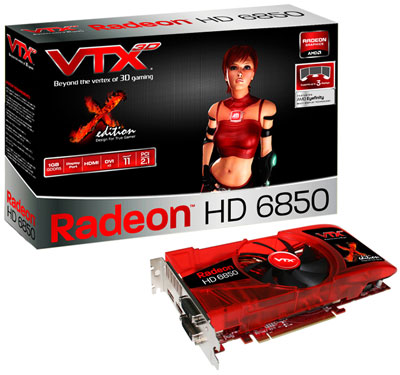 видеокарта VTX3D Radeon HD 6850 X Edition
