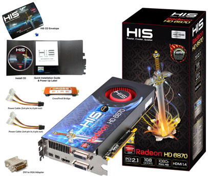 видеокарта HIS Radeon HD 6870 Turbo Fan видеокарта HIS Radeon HD 6870 Turbo Fan