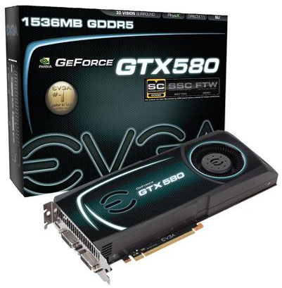 видеокарта EVGA GeForce GTX 580 видеокарта EVGA GeForce GTX 580