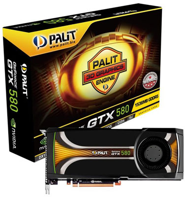 видеокарта Palit GeForce GTX 580 Sonic видеокарта Palit GeForce GTX 580 Sonic