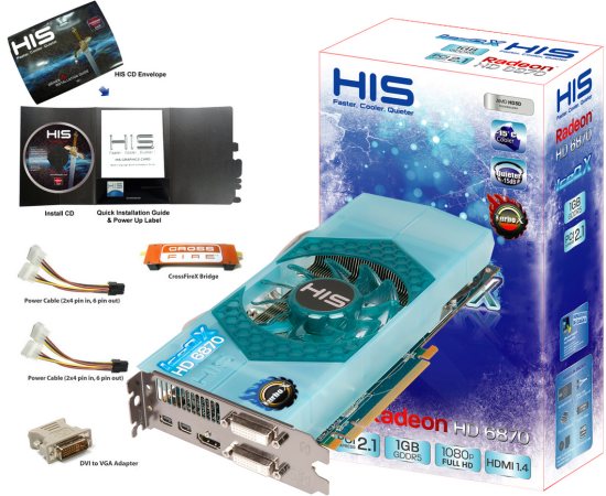 Видеокарта HIS Radeon HD 6870 IceQ X Видеокарта HIS Radeon HD 6870 IceQ X