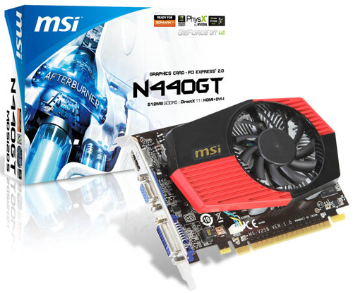 Видеокарта MSI N440GT-MD512D5