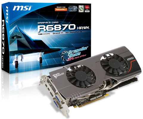 Видеокарта MSI R6870 Hawk