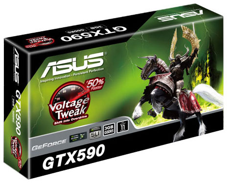 Видеокарта Asus GeForce GTX 590 Видеокарта Asus GeForce GTX 590