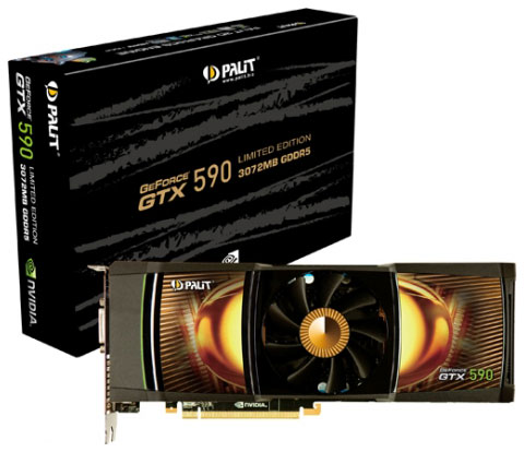 Видеокарта Palit GeForce GTX 590 Видеокарта Palit GeForce GTX 590