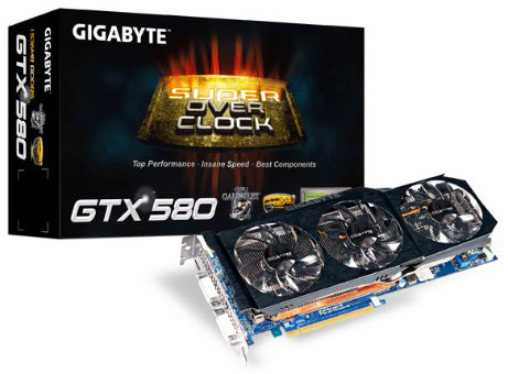 Видеокарта Gigabyte GeForce GTX 580 Super Overclock