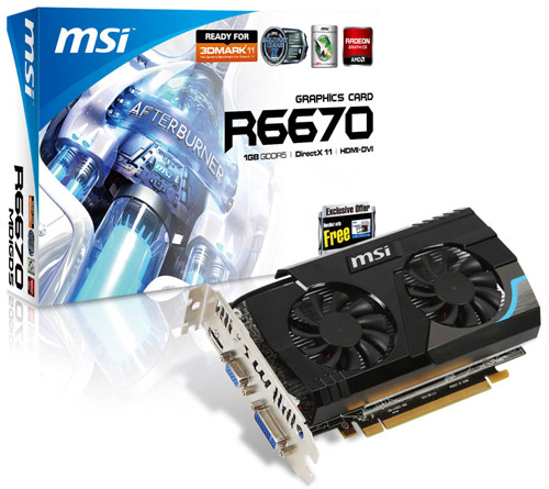 Видеокарта MSI Radeon HD 6670 Видеокарта MSI Radeon HD 6670