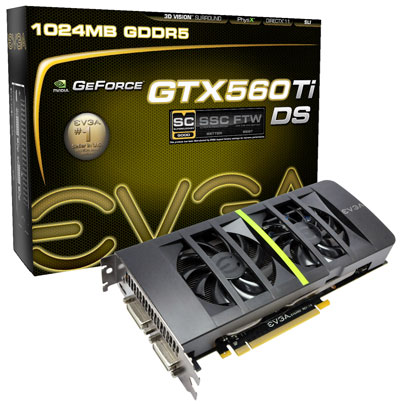 Видеокарта EVGA GeForce GTX 560 Ti DS Superclocked