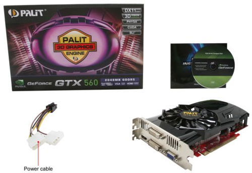 Видеокарта Palit GeForce GTX 560 Twin Frozr II