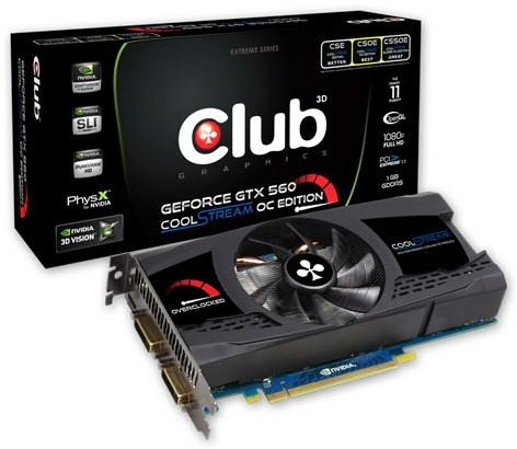 Видеокарта Club 3D GeForce GTX 560 CoolStream
