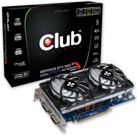 Видеокарта Club 3D GeForce GTX 560 Ti CoolStream OC Rev.2