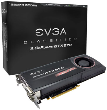 Видеокарта EVGA GeForce GTX 570 Classified Видеокарта EVGA GeForce GTX 570 Classified