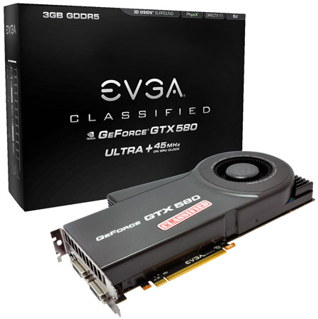 Видеокарта EVGA GeForce GTX 580 Classified Ultra 3072MB
