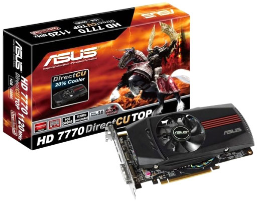 Видеокарта Asus Radeon HD 7770 DirectCU TOP