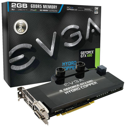 Видеокарта EVGA GeForce GTX 680 Hydro Copper Видеокарта EVGA GeForce GTX 680 Hydro Copper