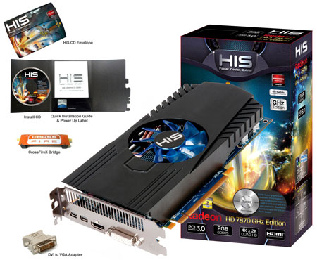 Видеокарта HIS Radeon HD 7870 Fan Видеокарта HIS Radeon HD 7870 Fan