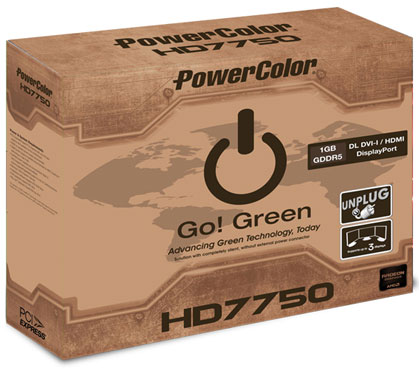 Видеокарта PowerColor Radeon HD 7750 Go! Green