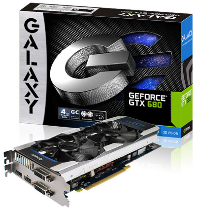 Видеокарта Galaxy GeForce GTX 680 4GB GC Видеокарта Galaxy GeForce GTX 680 4GB GC