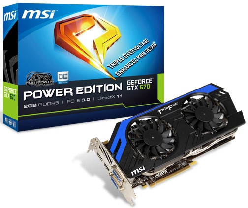 видеокарта MSI GeForce GTX 670 Power Edition
