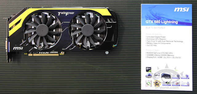 видеокарта MSI GeForce GTX 680 Lightning