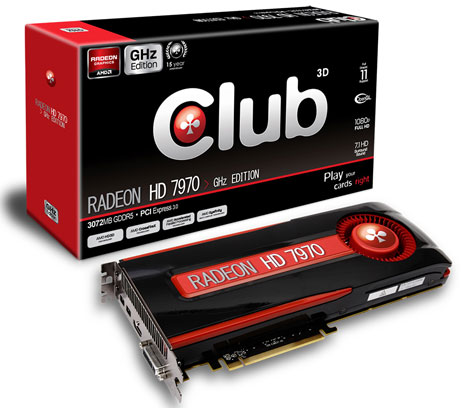 Видеокарта  Club 3D Radeon HD 7970 GHz Edition