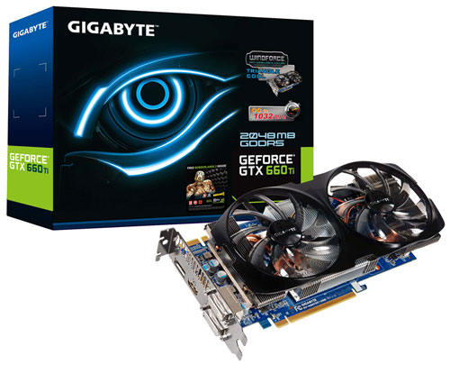 Видеокарта Gigabyte GeForce GTX 660 Ti WindForce 2X OC EU