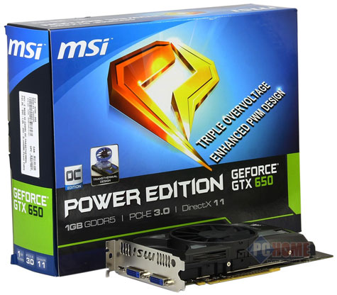 Видеокарта MSI GeForce GTX 650 Power Edition Видеокарта MSI GeForce GTX 650 Power Edition