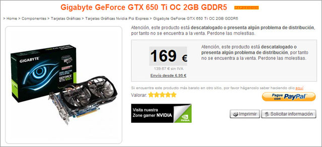 Видеокарта Gigabyte GeForce GTX 650 Ti WindForce 2X цена