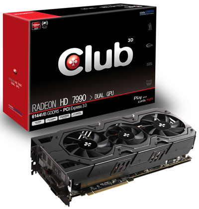 Видеокарта Club 3D Radeon HD 7990 Dual GPU