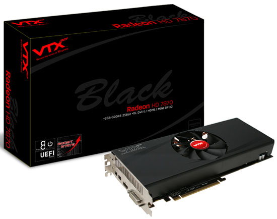 Видеокарта VTX3D Radeon HD 7870 Black Edition