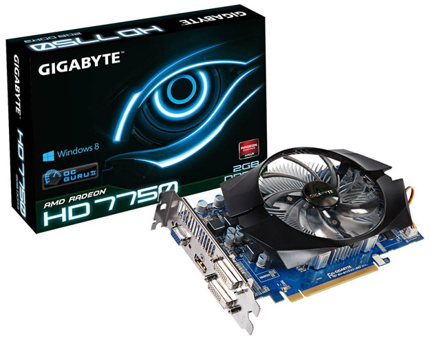 Видеокарта Gigabyte Radeon HD 7750 с 2 ГБ DDR3