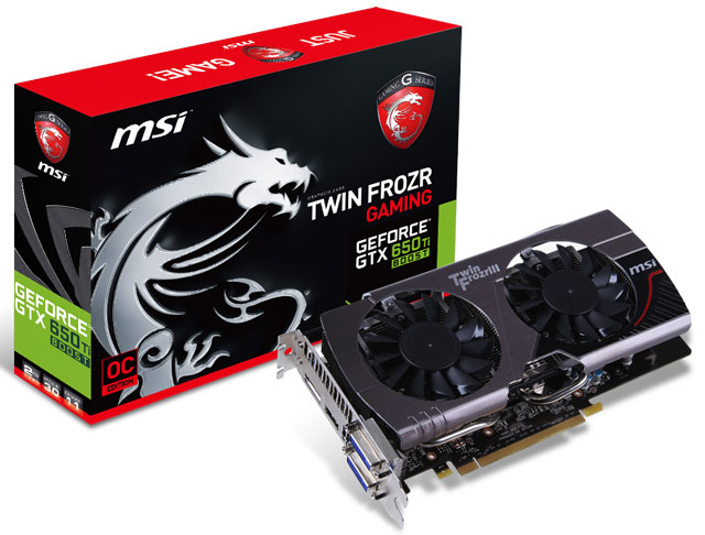 Видеокарта MSI N650Ti TF 2GD5/OC BE