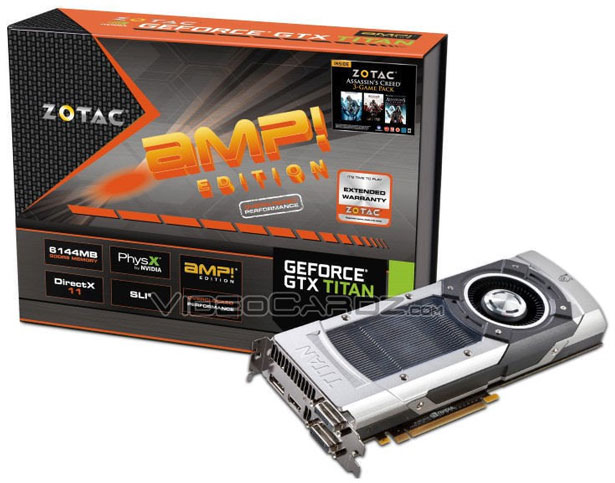 Видеокарта Zotac GeForce GTX Titan AMP! Edition Видеокарта Zotac GeForce GTX Titan AMP! Edition
