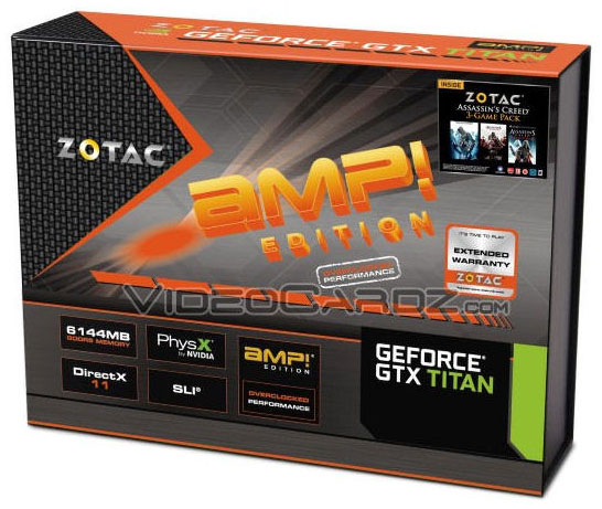 Видеокарта Zotac GeForce GTX Titan AMP! Edition Видеокарта Zotac GeForce GTX Titan AMP! Edition