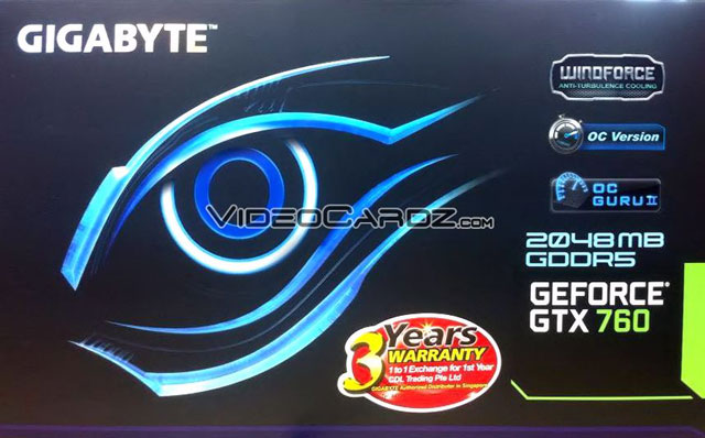 Видеокарта Gigabyte GeForce GTX 760 OC