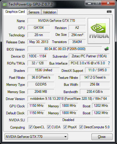 Видеокарта Zotac GeForce GTX 770 Extreme Видеокарта Zotac GeForce GTX 770 Extreme