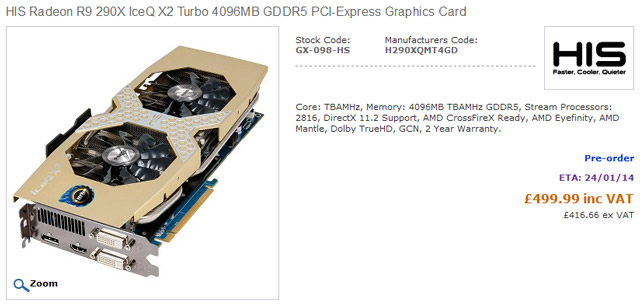 Видеокарта HIS Radeon R9 290X IceQ X2 Turbo