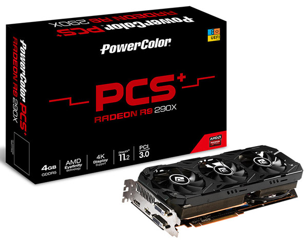 Видеокарта PowerColor PCS+ R9 290/290X