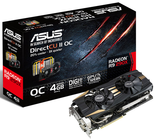 Видеокарта Asus Radeon R9 290X DirectCU II OC Видеокарта Asus Radeon R9 290X DirectCU II OC