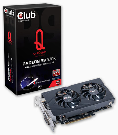 Видеокарта Club 3D Radeon R9 270X royalQueen 4 ГБ