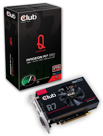 Видеокарта Club 3D Radeon R7 260 royalQueen